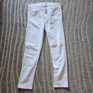 NWOT Paige Verdugo Ankle Mid Rise Skinny Jeans - Optic White